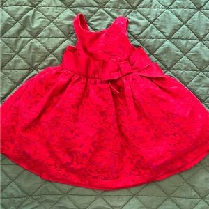 Beautiful red party dress Jamie and jack EUC floral design